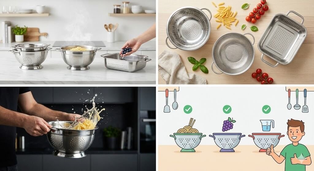 Top 3 Kitchen Colanders in 2026: We Tested Them So You Don't Have To