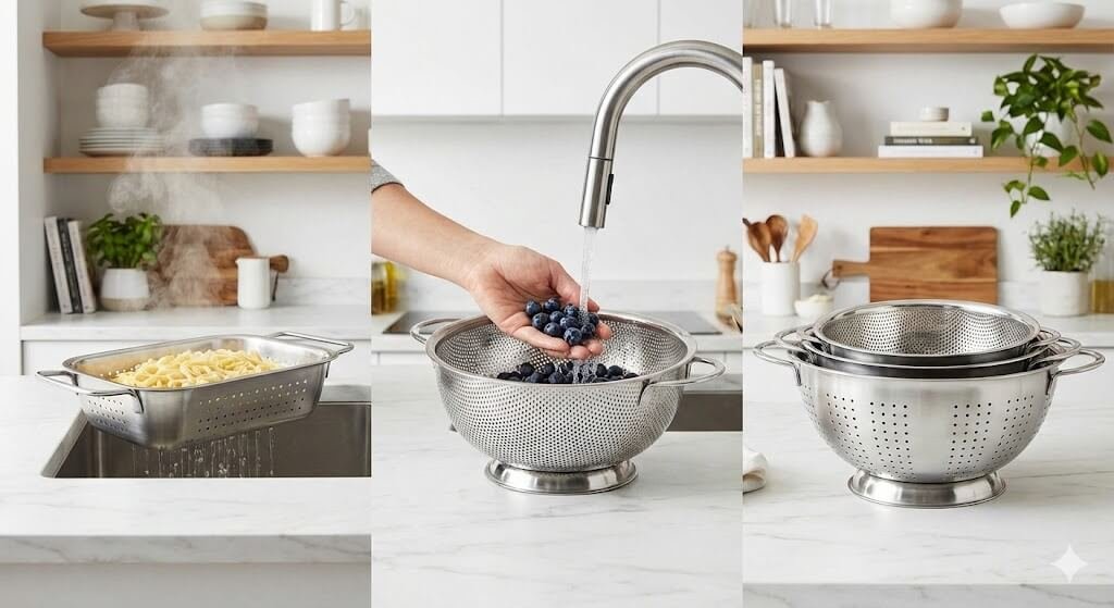 Top 3 Kitchen Colanders in 2026: We Tested Them So You Don't Have To