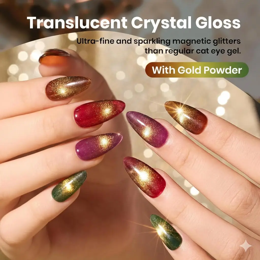 Beetles "Gilded Lull" Cat Eye Review: Is This Gold Magnetic Polish the Ultimate Holiday Manicure?