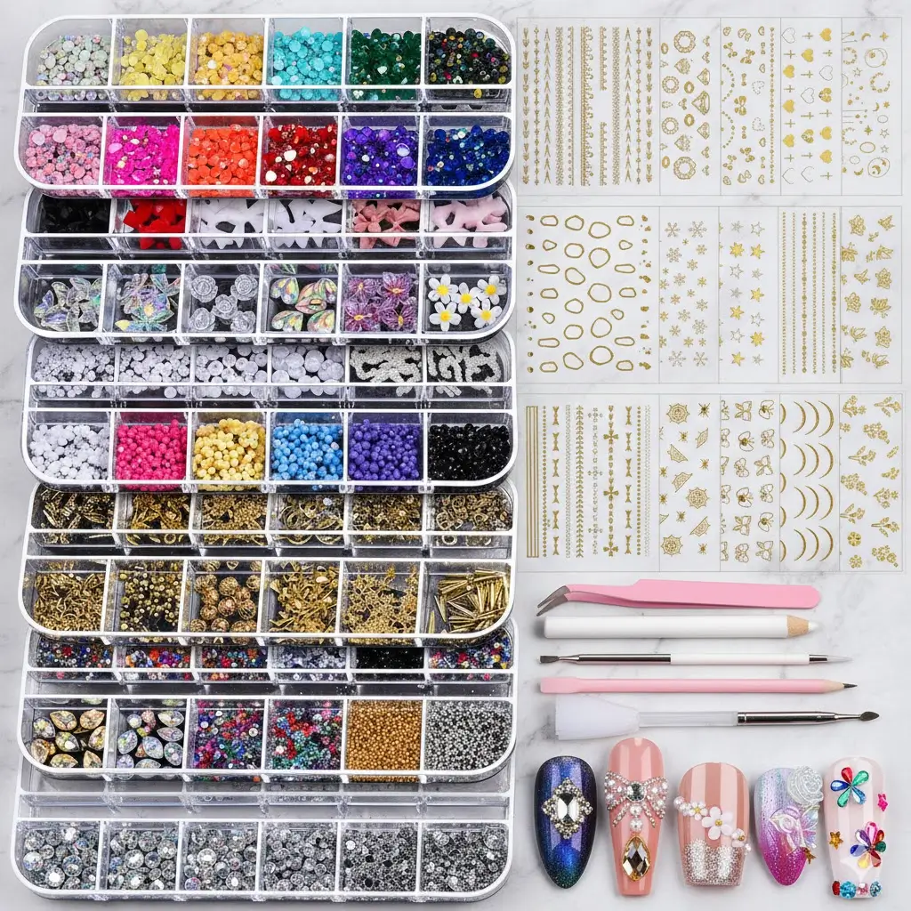 Teenitor Nail Art Kit Review: Is This Massive Bundle of 3D Gems and Stickers Overkill or a Bargain?