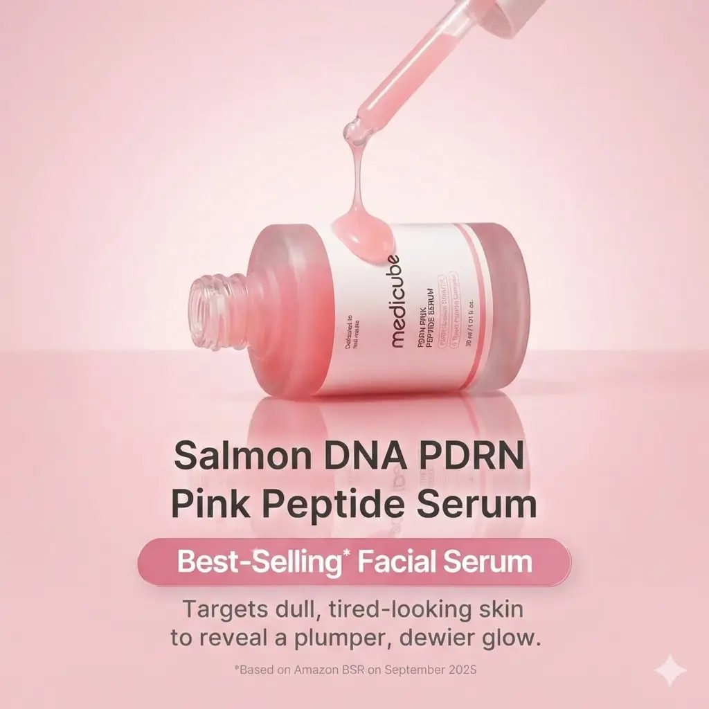 Medicube PDRN Pink Peptide Serum Review: Is "Salmon DNA" the Secret to Glass Skin?