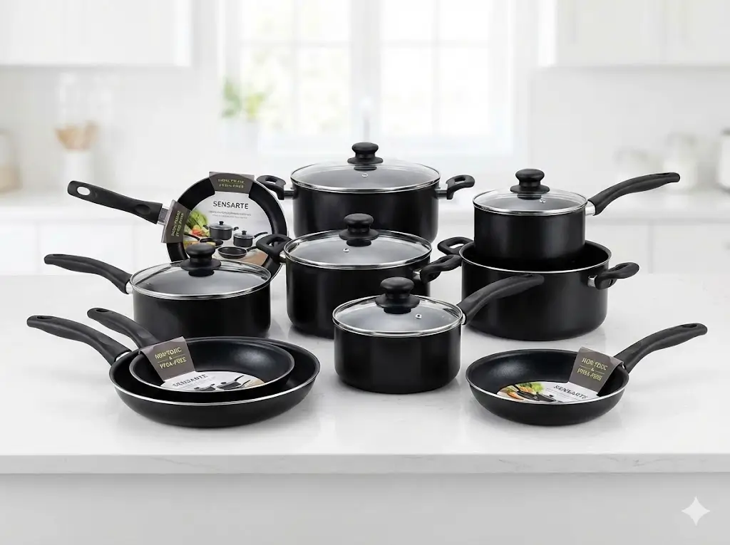 SENSARTE 14-Piece Non-Stick Cookware Set Review: The Best Affordable & Non-Toxic Upgrade?
