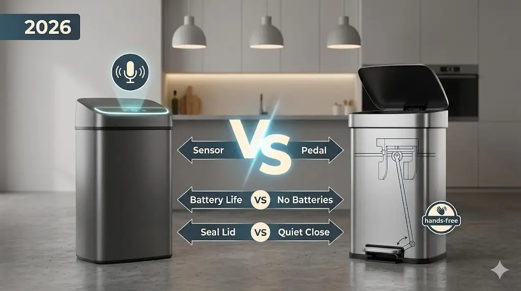 Best 13 Gallon Kitchen Trash Can in 2026: Automatic vs Step Comparison
