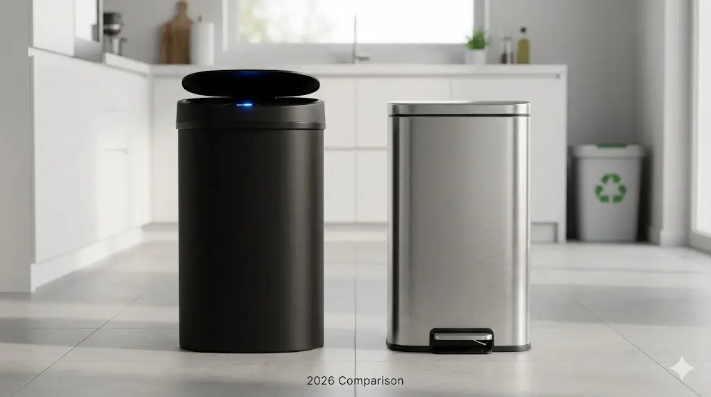 Best 13 Gallon Kitchen Trash Can in 2026: Automatic vs Step Comparison