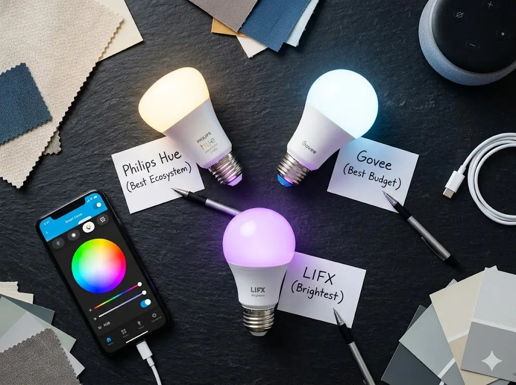 Best Smart Light Bulbs in 2026: Honest Comparison of Top 3 Picks